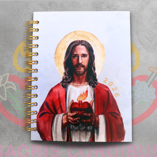 📔✨ Agenda Católica - Dos Días - 2026 – Sacris Cordibus 💒🌸