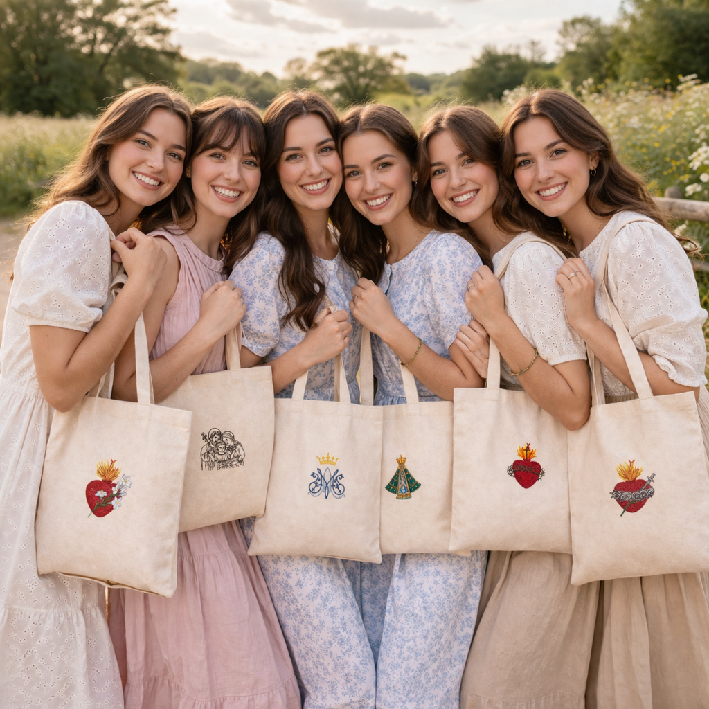 Tote Bags Católicas Bordadas ✨ – Beatum 🧵✝️