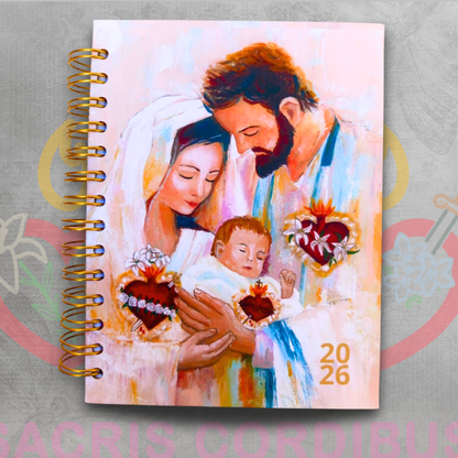 📔✨ Agenda Católica - Dos Días - 2026 – Sacris Cordibus 💒🌸