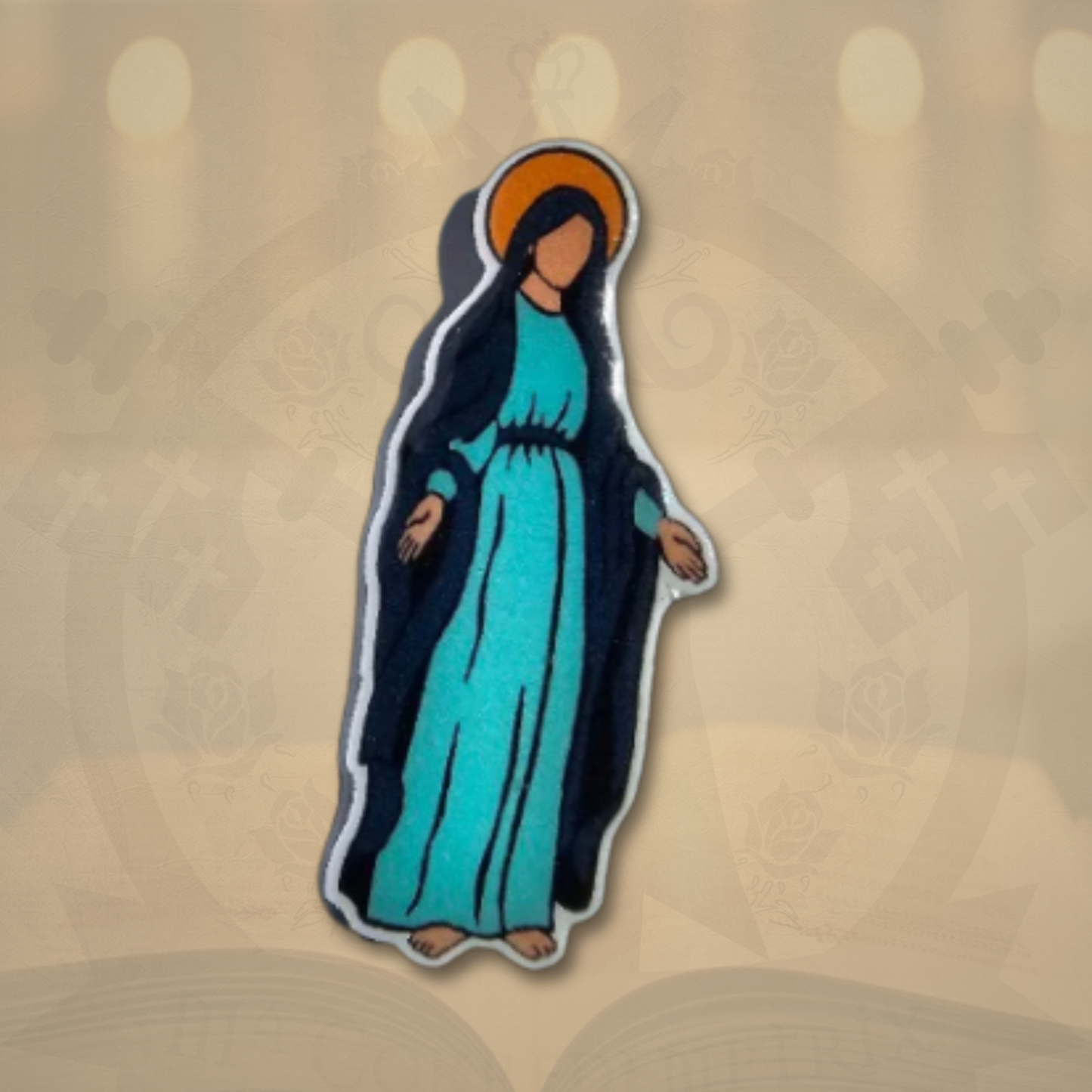 Pin Acrílico Inmaculada Concepción – Artículo Religioso Católico Virgen María