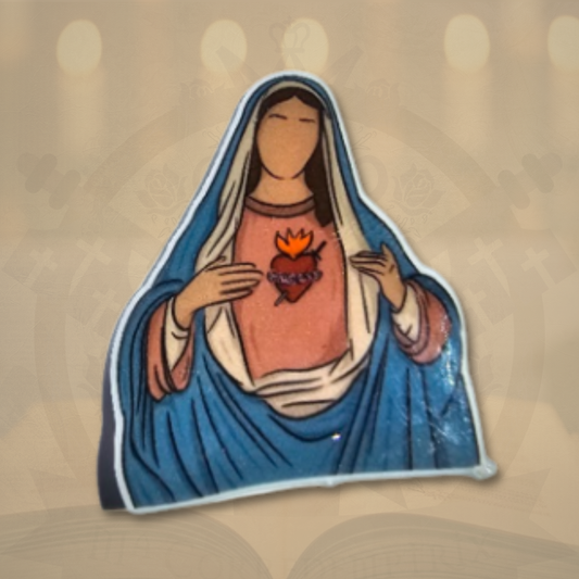 Pin Acrílico Inmaculado Corazón de María – Accesorio Religioso Católico
