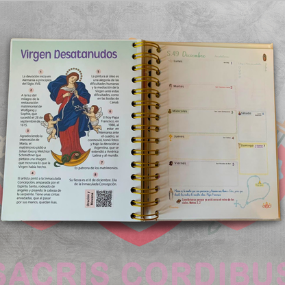 📔✨ Agenda Católica - Dos Días - 2026 – Sacris Cordibus 💒🌸