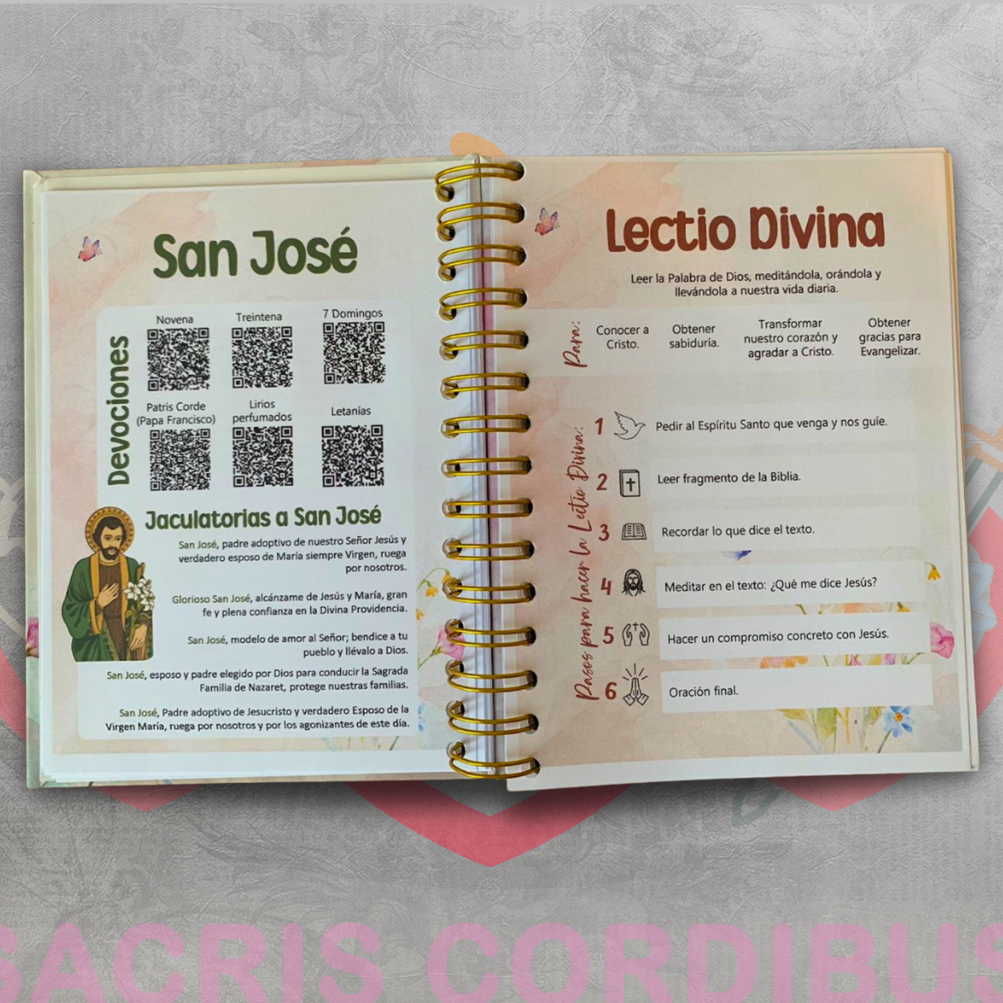 📔✨ Agenda Católica - Dos Días - 2026 – Sacris Cordibus 💒🌸