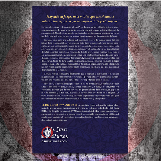 Buena Música, Música Sagrada, Silencio: Tres Dones de Dios a la Liturgia y a la Vida - Dr. Peter Kwasniewski