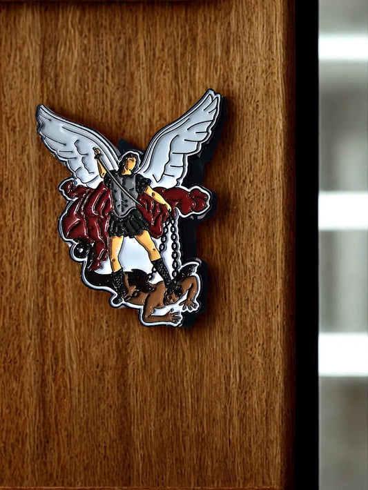 Pin Metálico Arcángel San Miguel – Accesorio, Religioso Católico