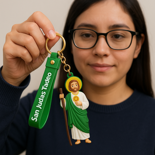 Llaverito San Judas Tadeo – Religioso, Colorido y Resistente