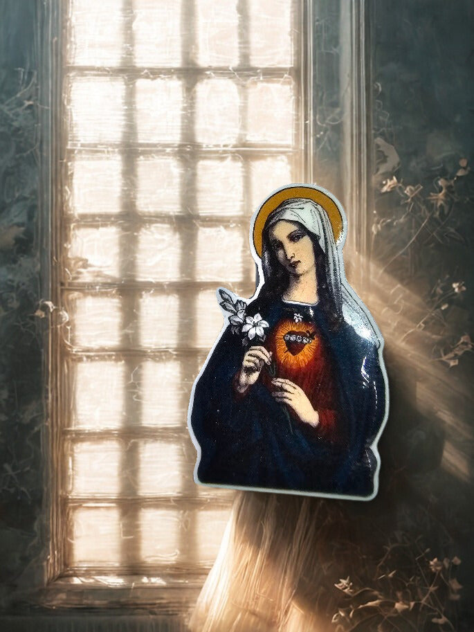 Pin Acrílico Virgen del Sagrado Corazón – Artículo Católico Religioso